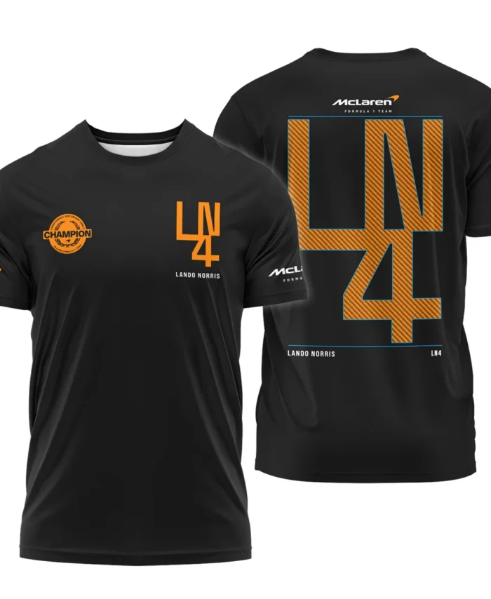 Lando Norris LN4 World Champion McLaren F1 Team T-Shirt BLVALN051225A8TS