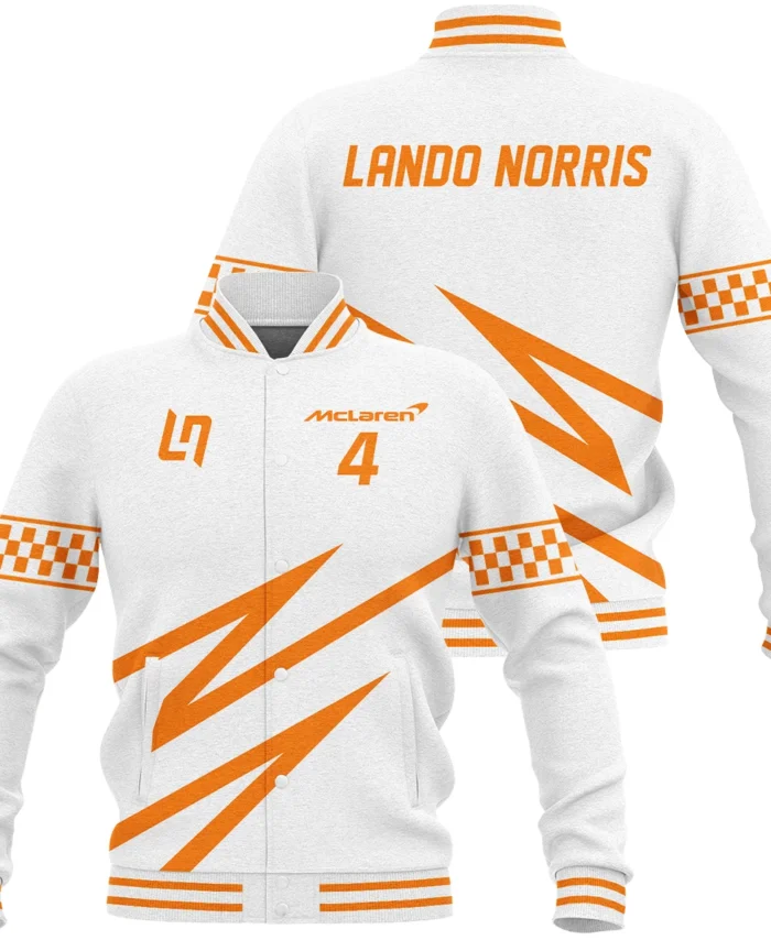 Lando Norris McLaren F1 Baseball Jacket BLMCL10425A4BJ