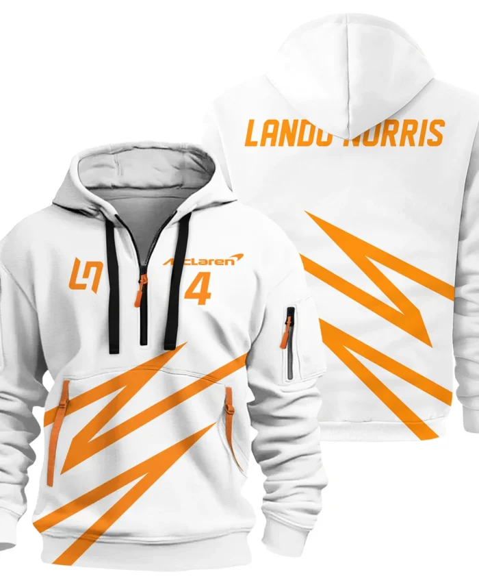 Lando Norris McLaren F1 Exclusive Logo Hoodie Half Zip BLMCL10425A43HZ