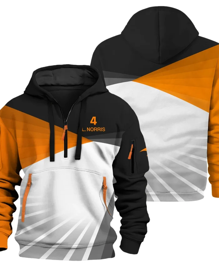 Lando Norris McLaren F1 Exclusive Logo Hoodie Half Zip BLMCL3425A33HZ