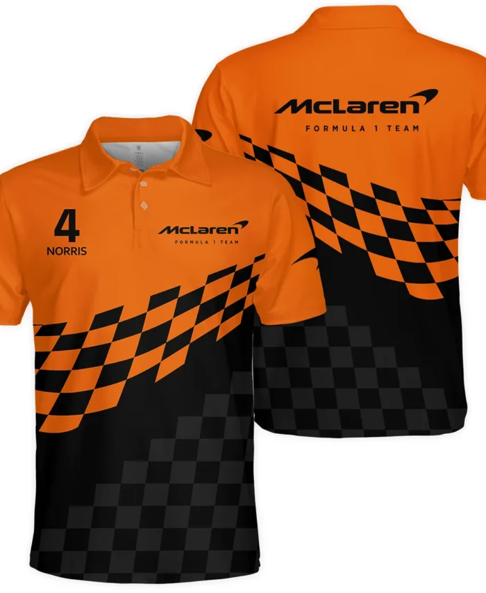 Lando Norris McLaren F1 Polo Shirt All Over Prints BLMCL10425A1PL