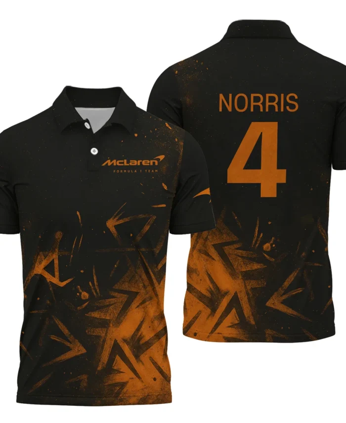 Lando Norris McLaren F1 Polo Shirt All Over Prints BLMCL3525A3NRPL
