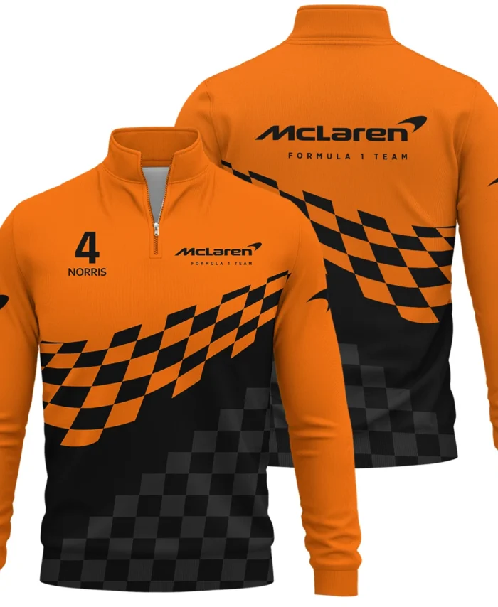 Lando Norris McLaren F1 Quarter-Zip Sweatshirt All Over Prints BLMCL10425A1QTZ