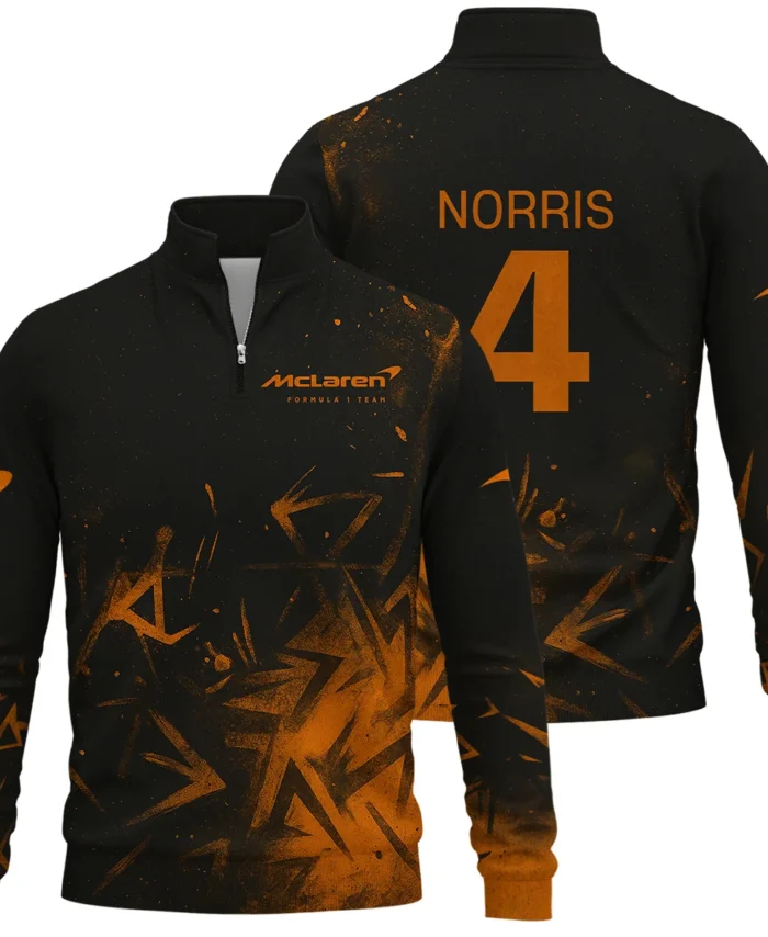 Lando Norris McLaren F1 Quarter-Zip Sweatshirt All Over Prints BLMCL3525A3NRQTZ