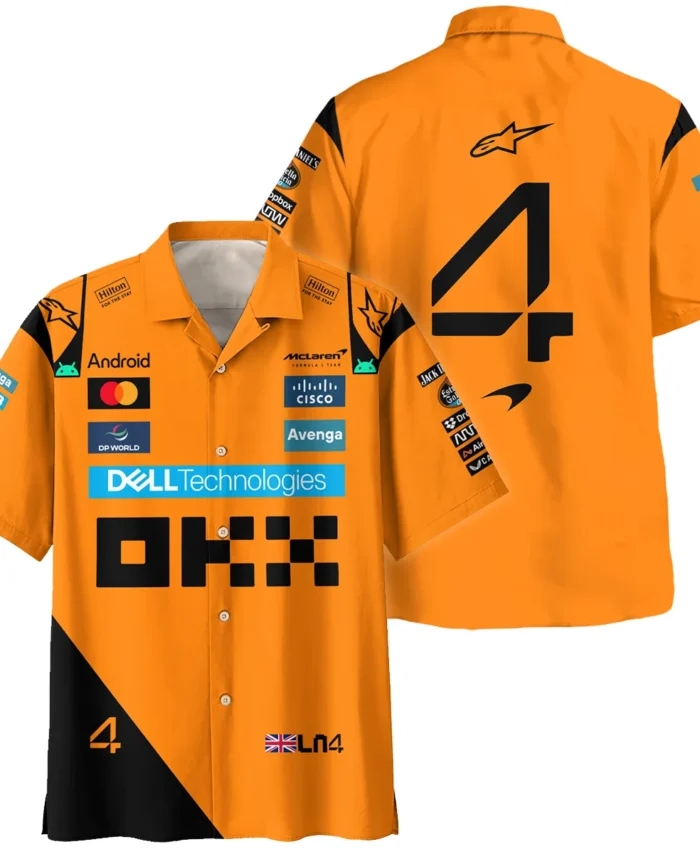 Lando Norris McLaren Formula One Exclusive Hawaiian Shirt BLF1180525A1HW