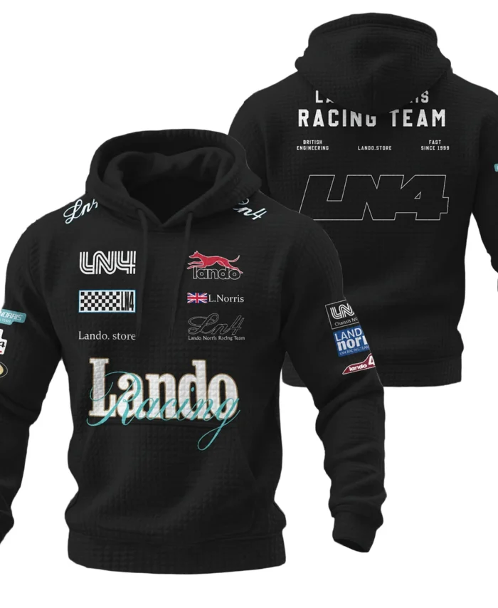 Lando Norris Racing Hoodie Quilted Waffle BLVALN051225A7HQW