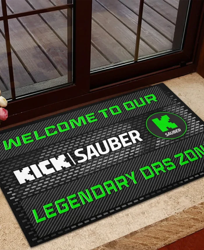 Legendary DRS Zone Kick Sauber F1 Rubber Base Doormat - All Over Print BLF1139A3KS