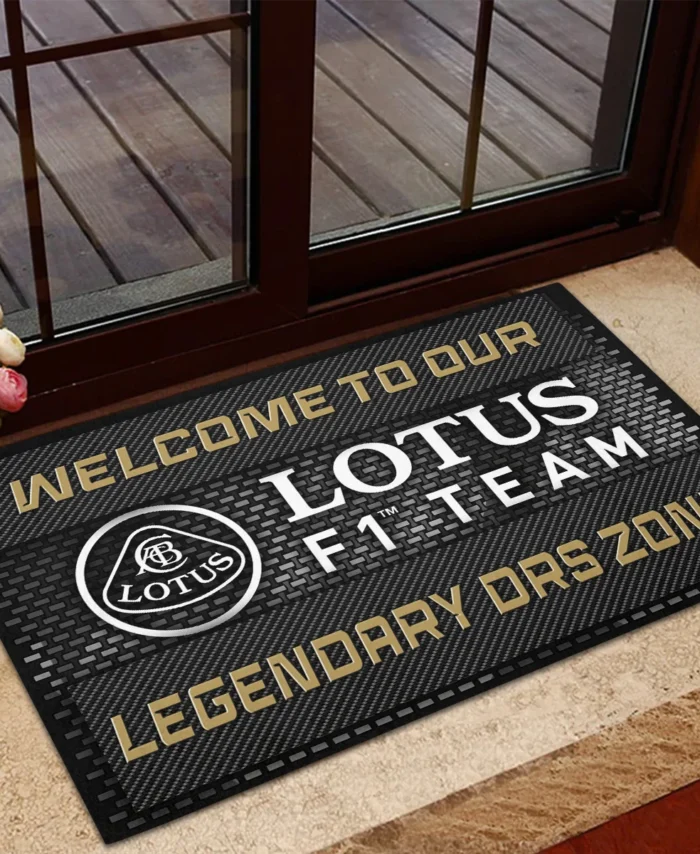 Legendary DRS Zone Lotus F1 Rubber Base Doormat - All Over Print BLF1139A3LT
