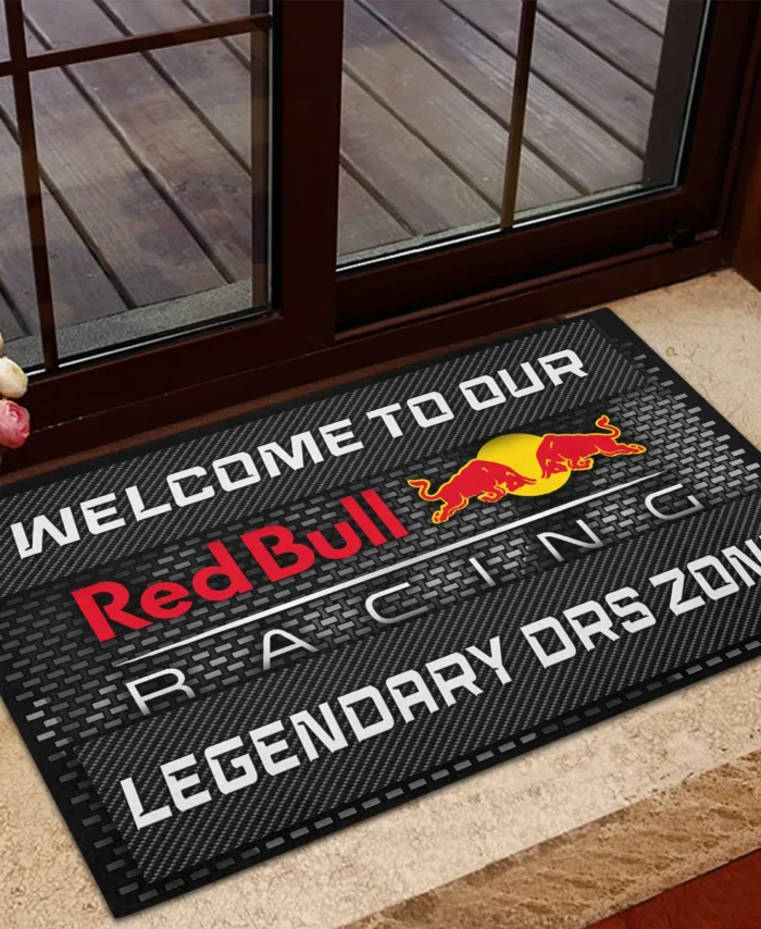 Legendary DRS Zone Red Bull Racing F1 Rubber Base Doormat - All Over Print BLF1139A3RBR