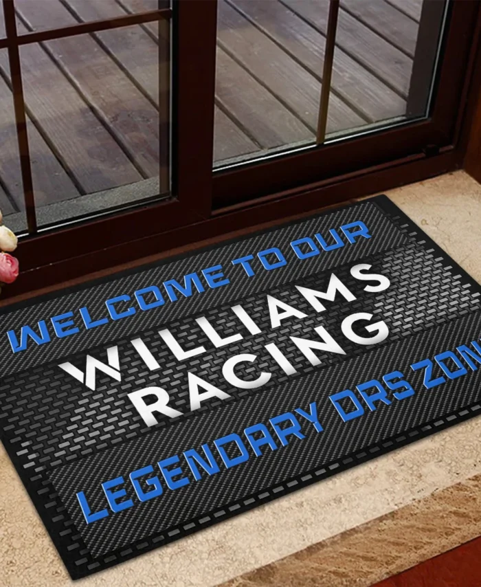 Legendary DRS Zone Williams F1 Rubber Base Doormat - All Over Print BLF1139A3WIL