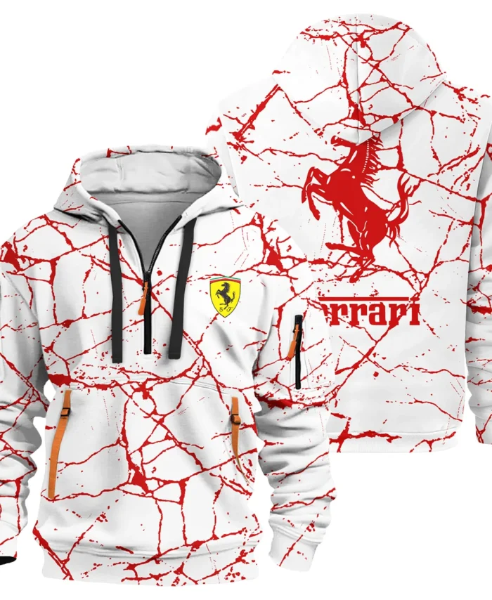 Limited Edition Ferrari F1 Hoodie Half Zip BLFRR15925A2HDF