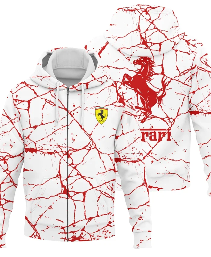 Limited Edition Ferrari F1 Zipper Hoodie BLFRR15925A2ZHD