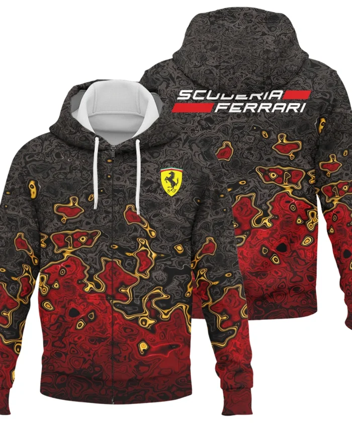 Limited Edition Ferrari F1 Zipper Hoodie BLFRR15925A3ZHD