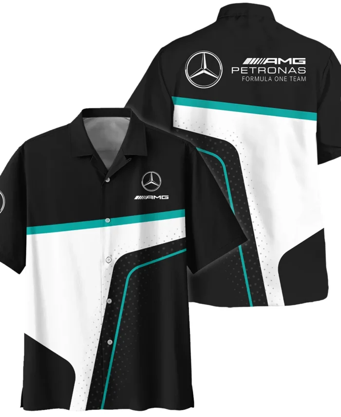 Limited Edition Mercedes-AMG Petronas F1 Hawaiian Shirt All Over Prints BLMER6525A5HW