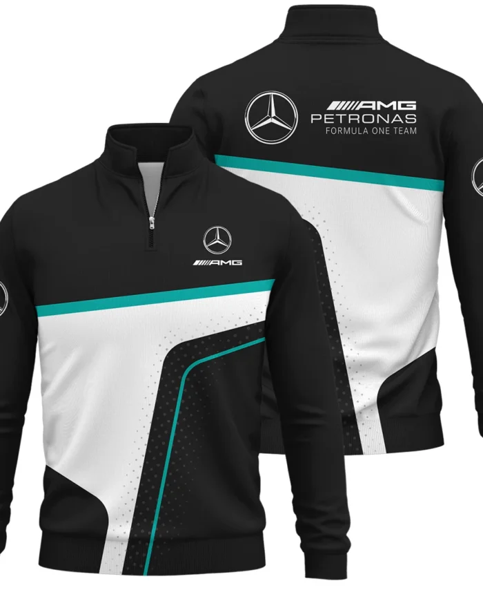 Limited Edition Mercedes-AMG Petronas F1 Quarter-Zip Sweatshirt All Over Prints BLMER6525A5QTZ