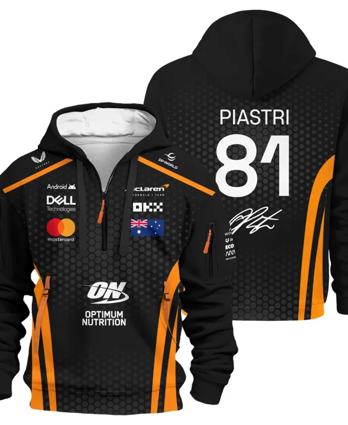 Limited Edition OP81 Papaya Team - Hoodie Half Zip BLOP14925A1HDF