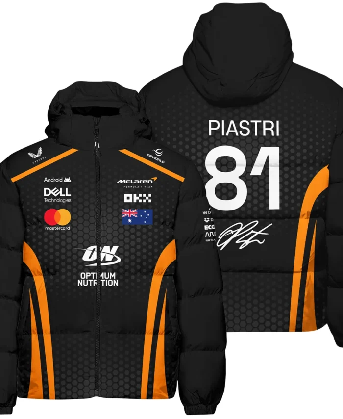 Limited Edition Oscar Piastri McLaren F1 Team - Down & Puffer Jackets BLOP14925A1HCJ
