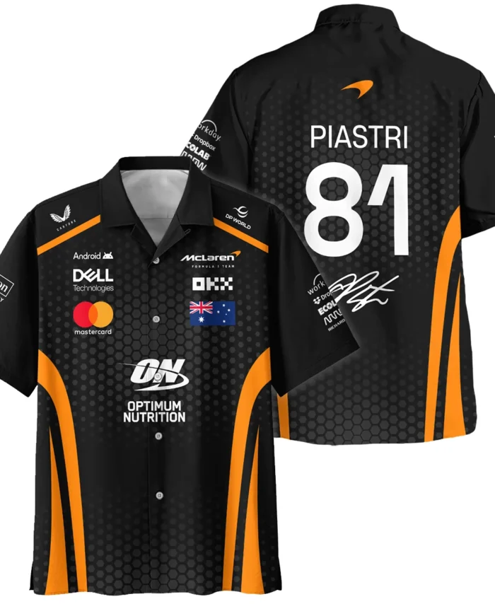 Limited Edition Oscar Piastri McLaren F1 Team - Hawaiian Shirt BLOP14925A1HW