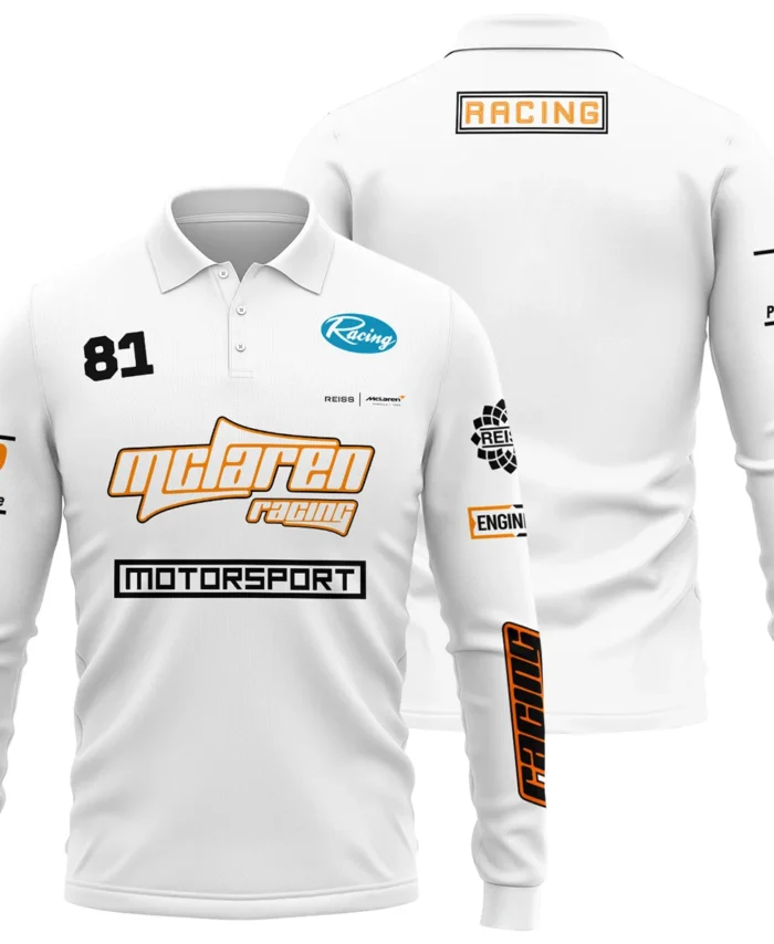 Limited Edition Oscar Piastri Reiss x McLaren - Long Polo Shirt BLOP31125A1LPL