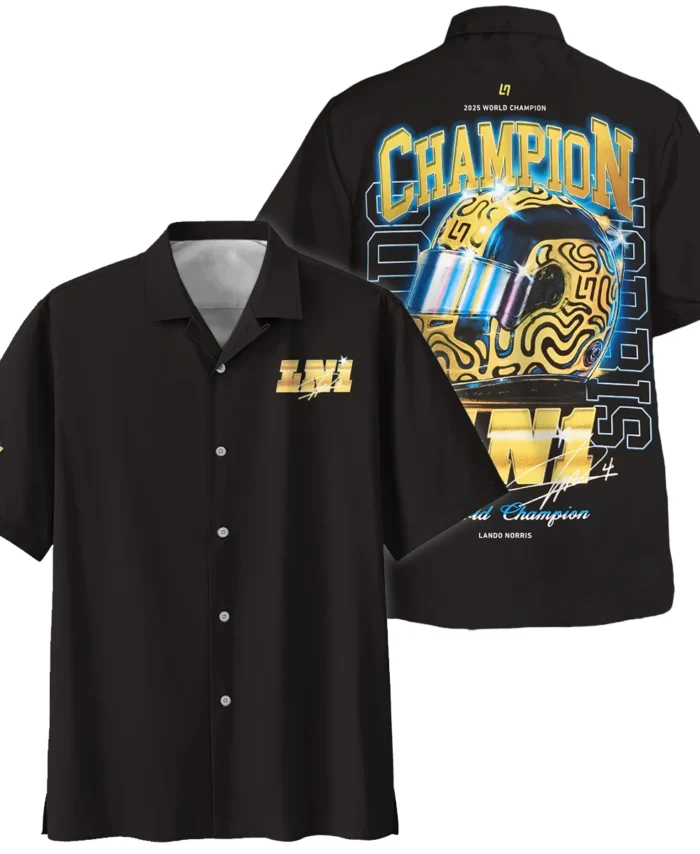 LN1 World Champion Lando Norris Hawaiian Shirt BLVALN051225A10HW