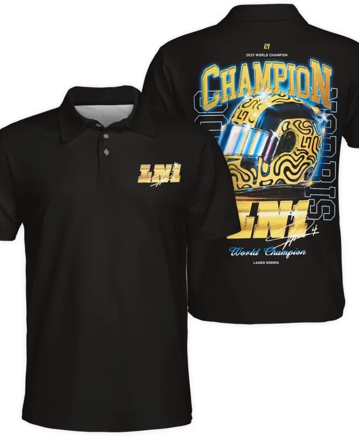 LN1 World Champion Lando Norris Polo Shirt BLVALN051225A10PL