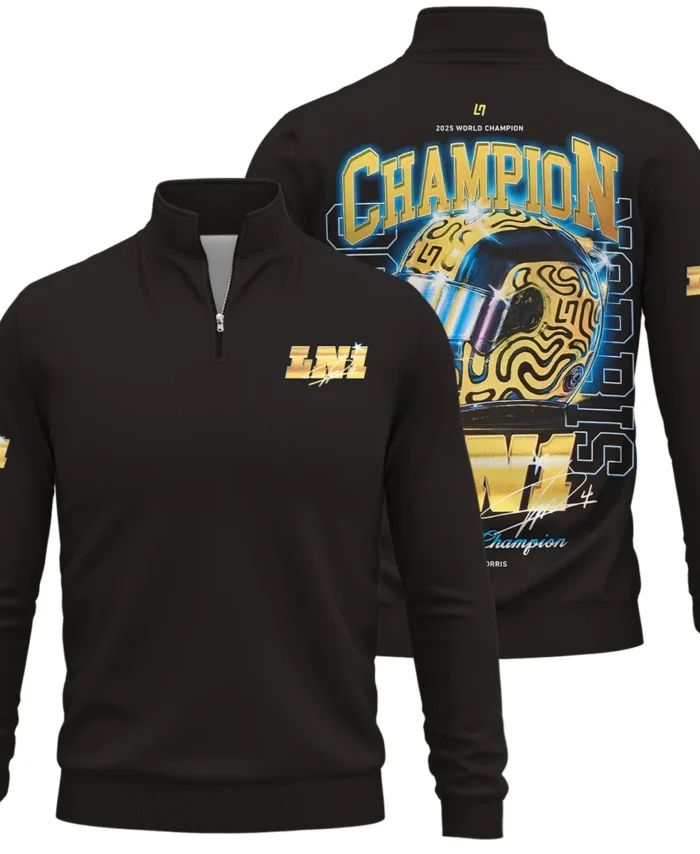 LN1 World Champion Lando Norris Quarter-Zip Sweatshirt BLVALN051225A10QZS