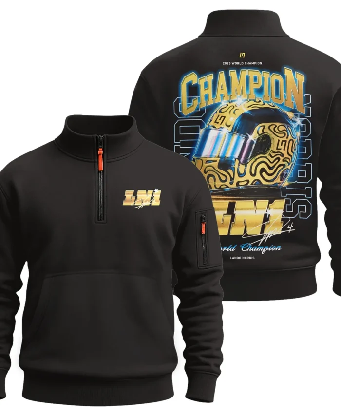 LN1 World Champion Lando Norris Sweatshirt Zipper BLVALN051225A10SHZ