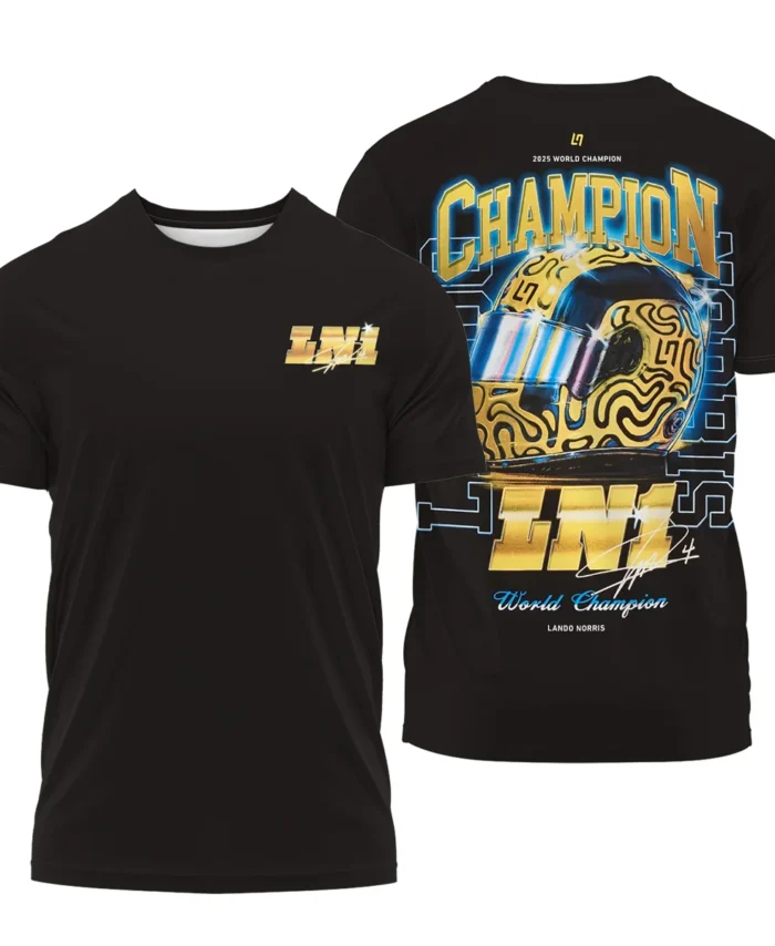 LN1 World Champion Lando Norris T-Shirt BLVALN051225A10TS