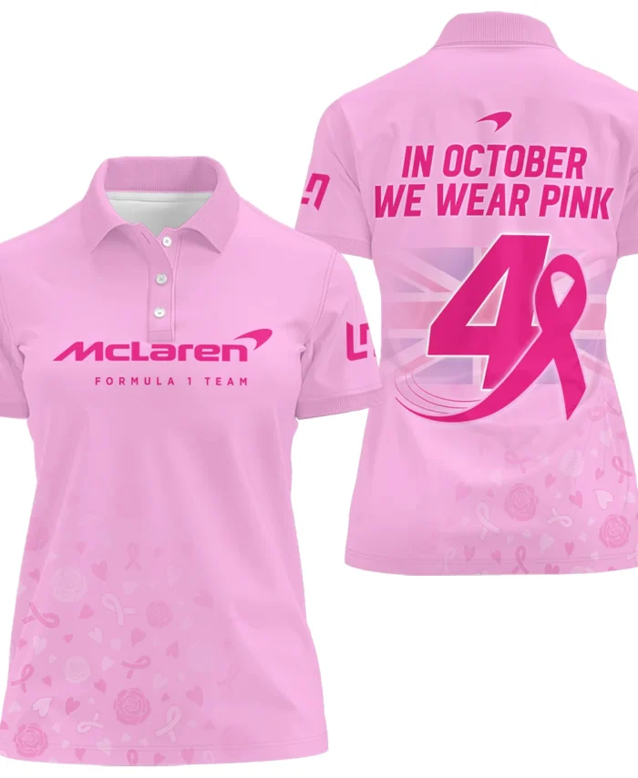 LN4 In October We Wear Pink Exclusive Women Polo Shirt BLNR7925A1PL