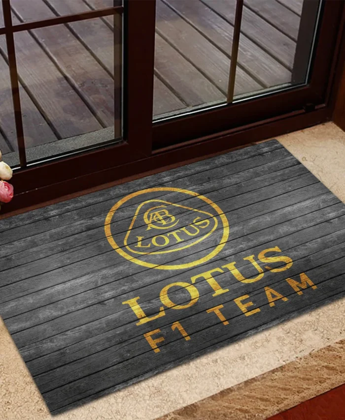 Lotus F1 Rubber Base Doormat - All Over Print BLF1139A10LT