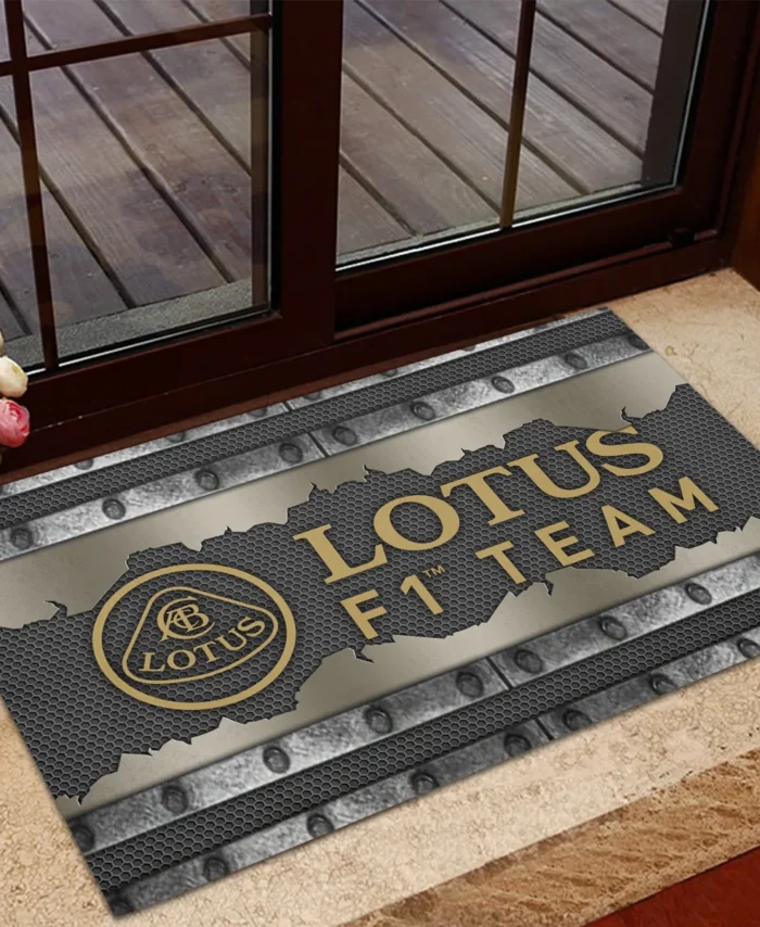 Lotus F1 Rubber Base Doormat - All Over Print BLF1139A5LT