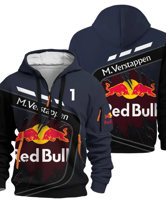 Max Verstappen Red Bull Racing F1 Exclusive Hoodie Half Zipper BLRBR20525A3HDF
