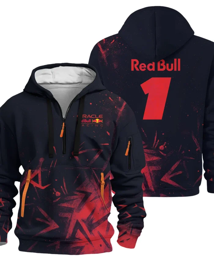 Max Verstappen Red Bull Racing F1 Exclusive Hoodie Half Zipper BLRBR20525A4HDF