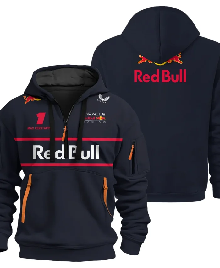 Max Verstappen Red Bull Racing F1 Exclusive Logo Hoodie Half Zip BLRBR10525A13HZ