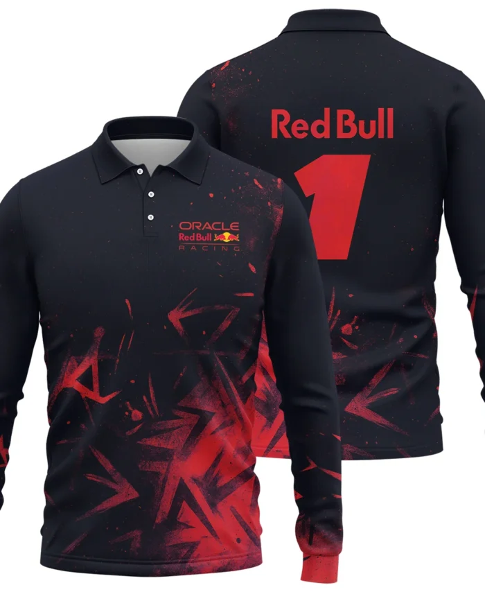 Max Verstappen Red Bull Racing F1 Exclusive Long Polo Shirt BLRBR20525A4LPL