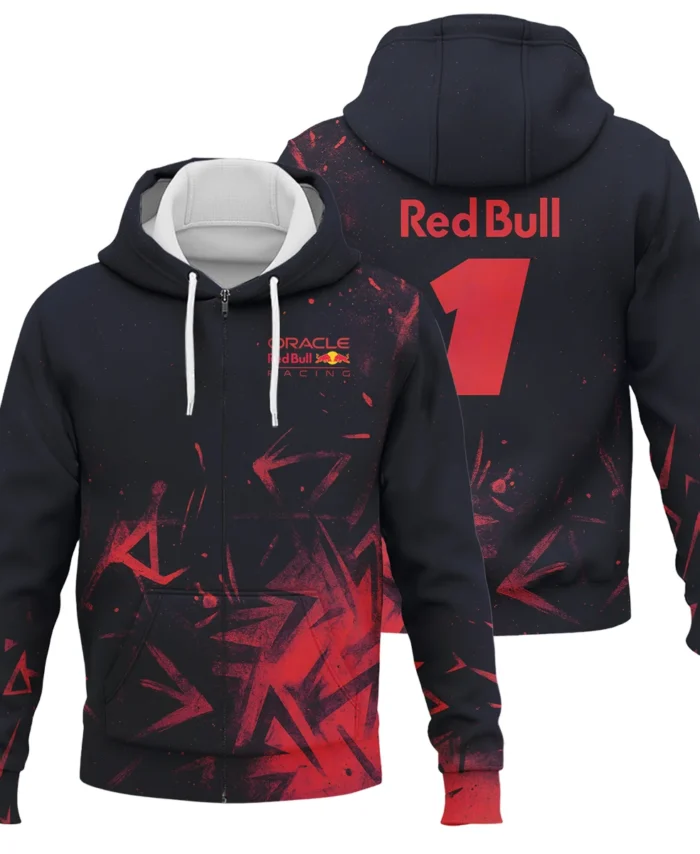 Max Verstappen Red Bull Racing F1 Exclusive Zipper Hoodie BLRBR20525A4ZHD