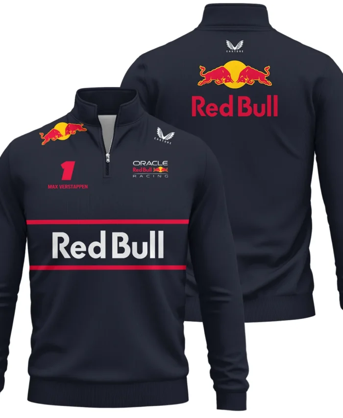 Max Verstappen Red Bull Racing F1 Quarter-Zip Sweatshirt All Over Prints BLRBR10525A1QTZ