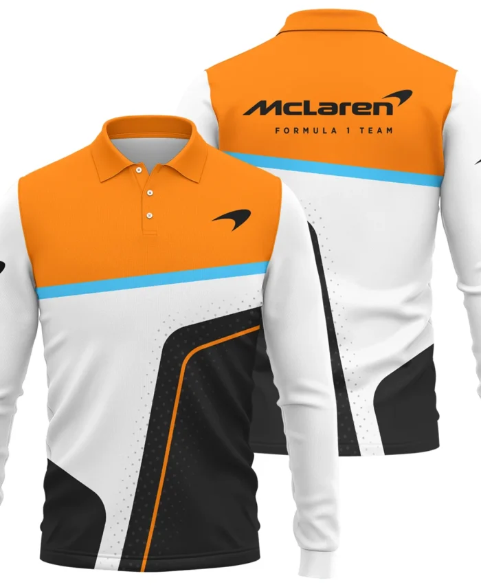 McLaren F1 Long Polo Shirt All Over Prints BLMCL10425A5LPL