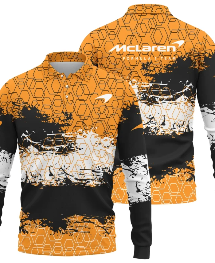 McLaren F1 Long Polo Shirt All Over Prints BLMCL3525A2LPL