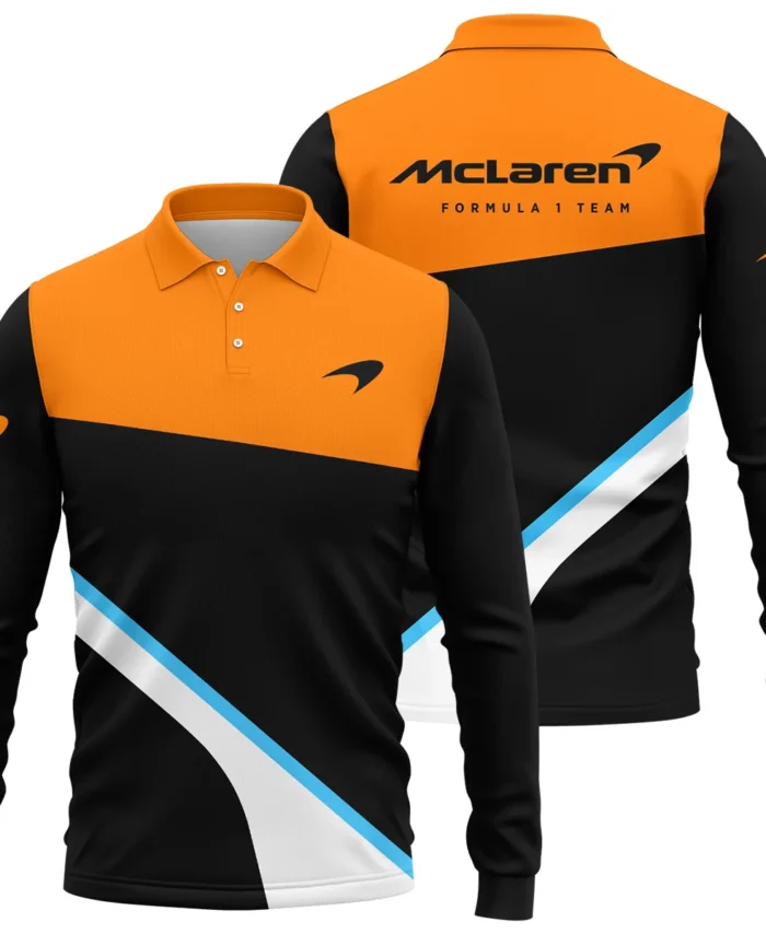 McLaren F1 Long Polo Shirt All Over Prints BLMCL9525A1LPL