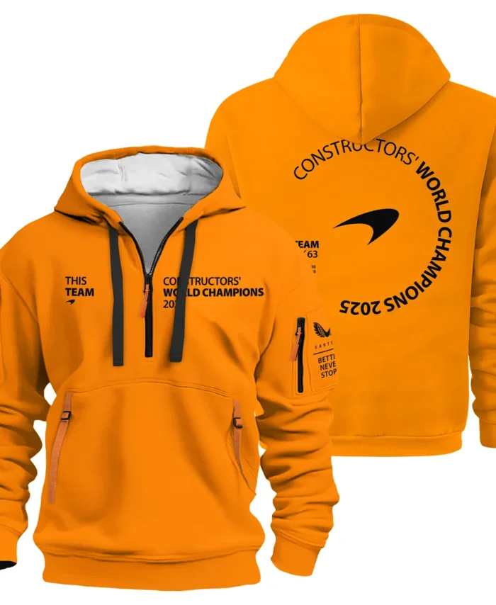 McLaren F1 Team 2025 Constructors' Champions Hoodie Half Zip BLMCL51025A2HDF