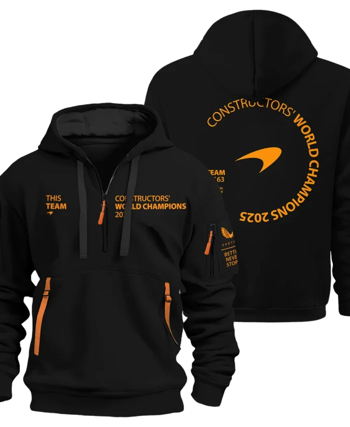 McLaren F1 Team 2025 Constructors' Champions Hoodie Half Zip BLMCL51025A3HDF