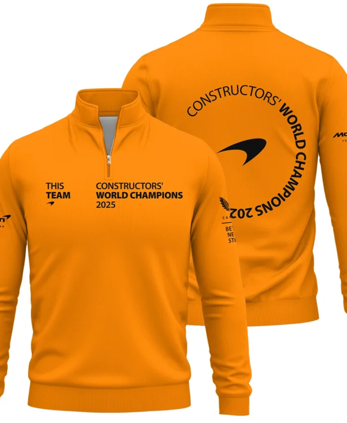 McLaren F1 Team 2025 Constructors' Champions Quarter-Zip Sweatshirt BLMCL51025A2QZS