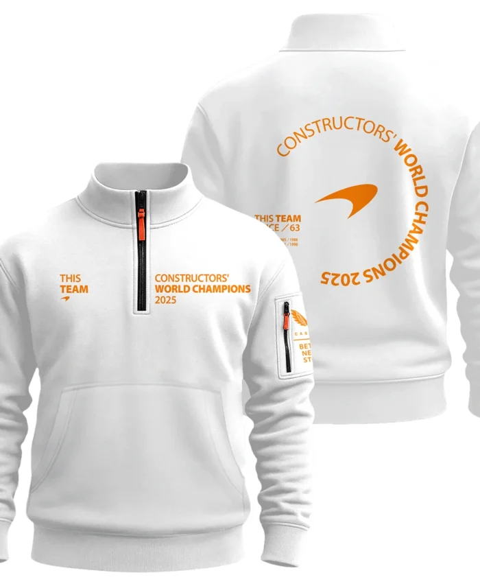 McLaren F1 Team 2025 Constructors' Champions Sweatshirt Zipper BLMCL51025A4SHZ