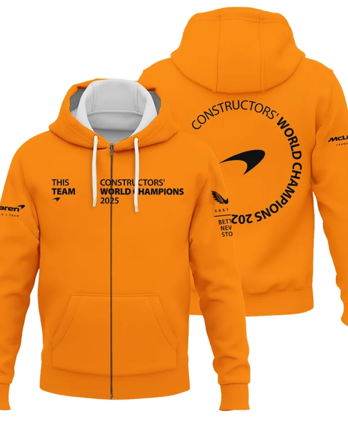 McLaren F1 Team 2025 Constructors' Champions Zipper Hoodie BLMCL51025A2ZHD