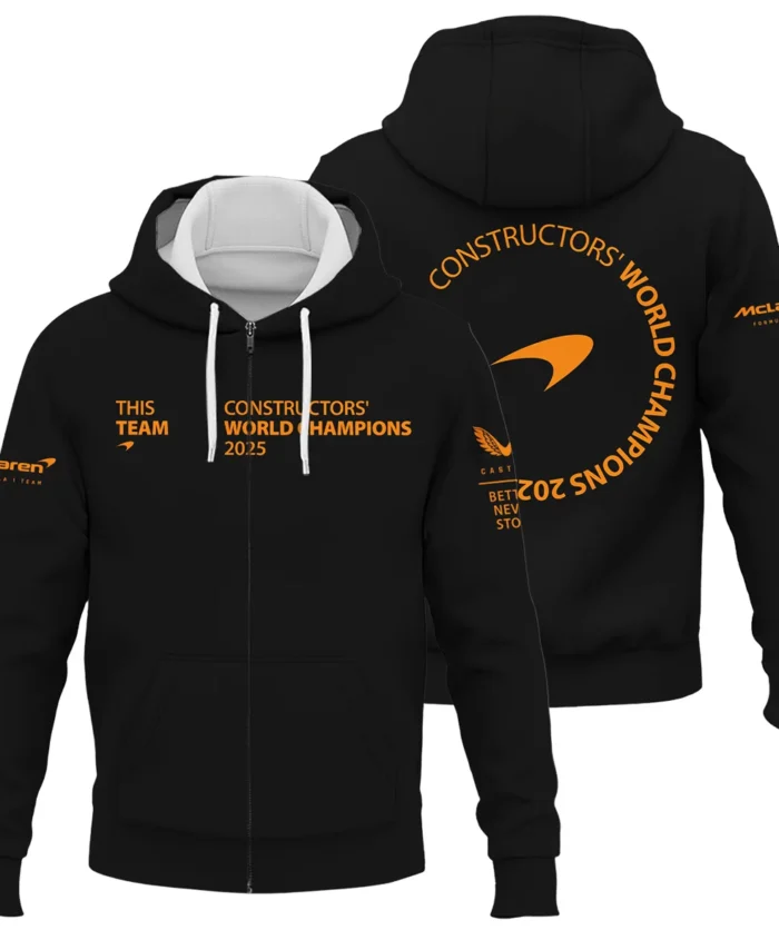 McLaren F1 Team 2025 Constructors' Champions Zipper Hoodie BLMCL51025A3ZHD