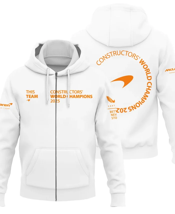 McLaren F1 Team 2025 Constructors' Champions Zipper Hoodie BLMCL51025A4ZHD