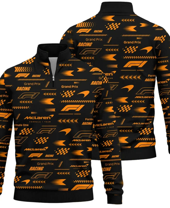 McLaren Pattern F1 Racing - Quarter-Zip Sweatshirt BLMCL191025A2QZS