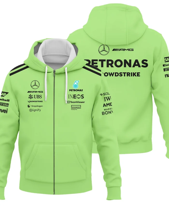 Mercedes-AMG Petronas F1 Exclusive Logo Zipper Hoodie BLMER6525A4ZHD