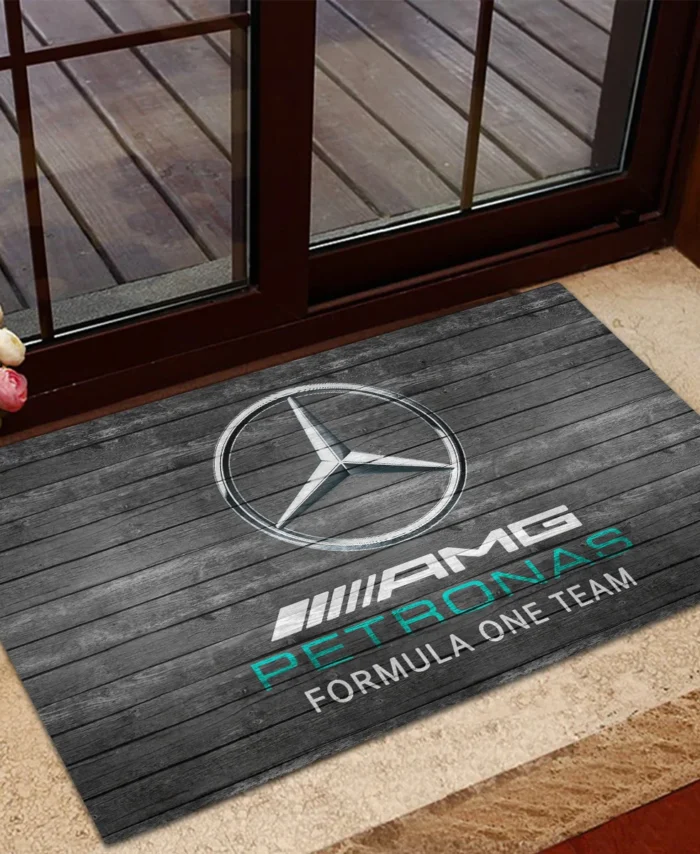 Mercedes F1 Rubber Base Doormat - All Over Print BLF1139A10MER